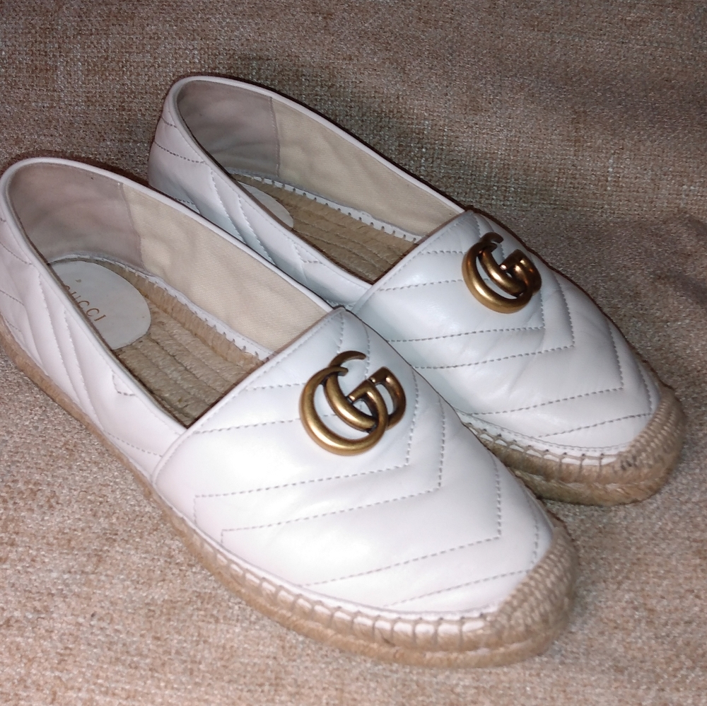 Gucci Nappa Charlotte Marmont Espadrilles - Picture 3 of 11